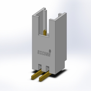 间距2.0mm  弯插 带扣  1x14P